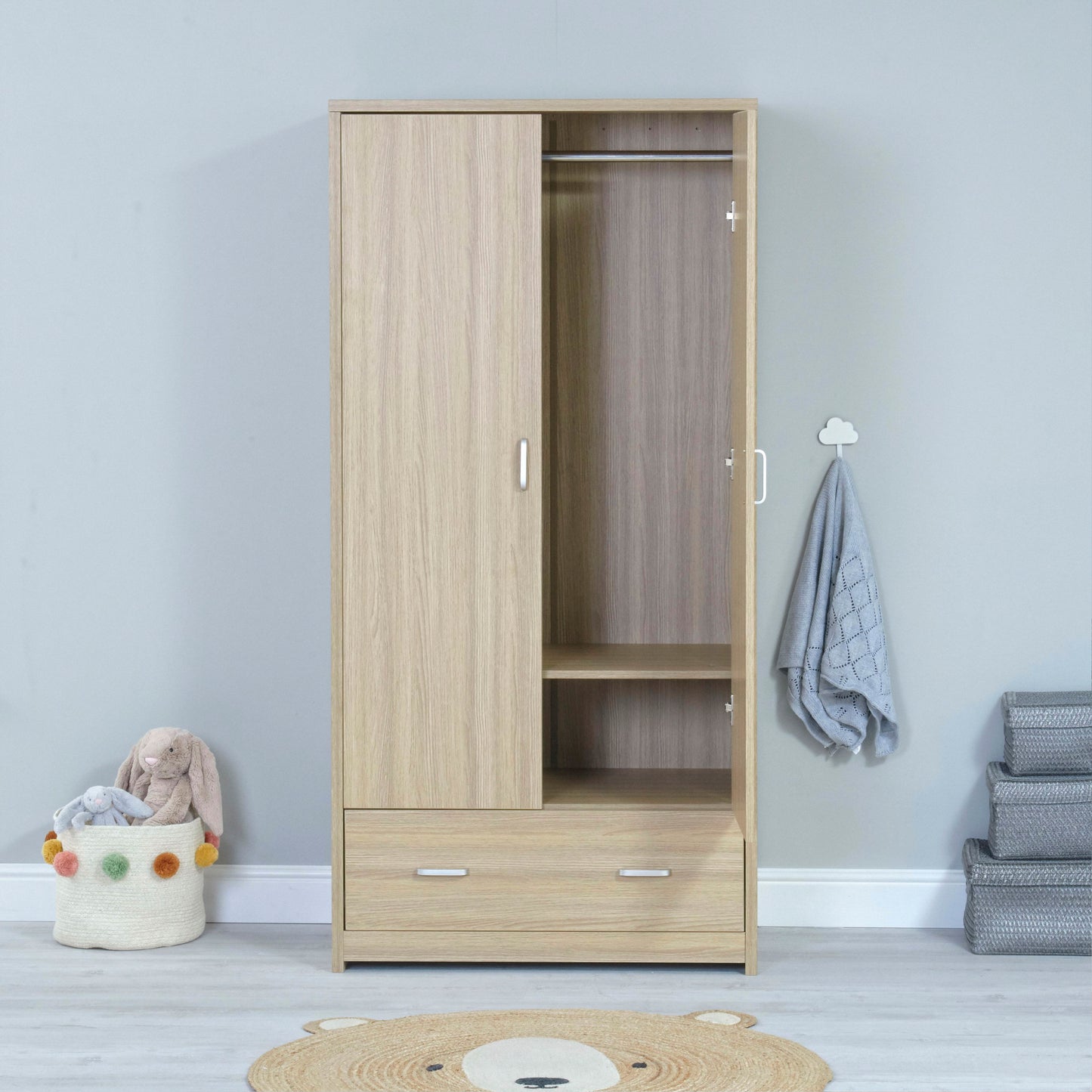 Luno Veni Wardrobe - Oak