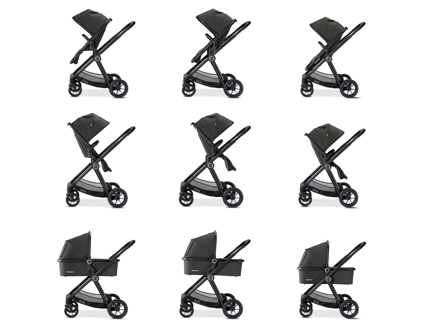 Memore V2 Travel System 13 Piece Pecan i-Size with base – Black