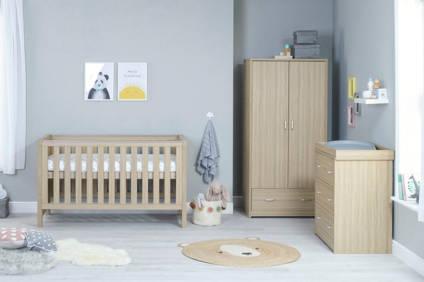 Luno 3 Piece Room Set - Oak
