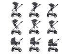 Memore V2 Pram Pushchair 11 Piece – Chrome