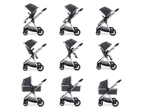 Memore V2 Pram Pushchair 11 Piece – Chrome