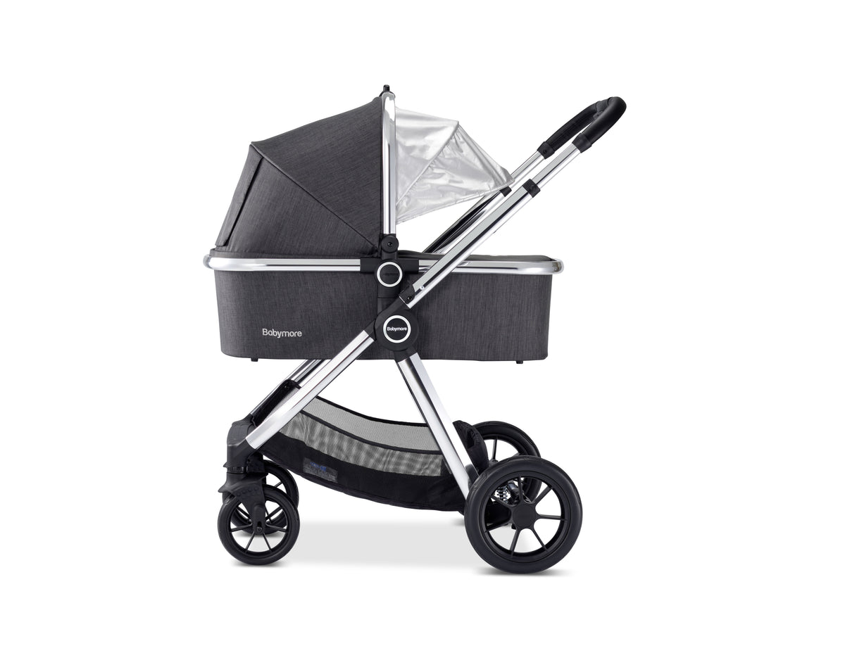 MeMore Travel System 13 Piece - Chrome Slate