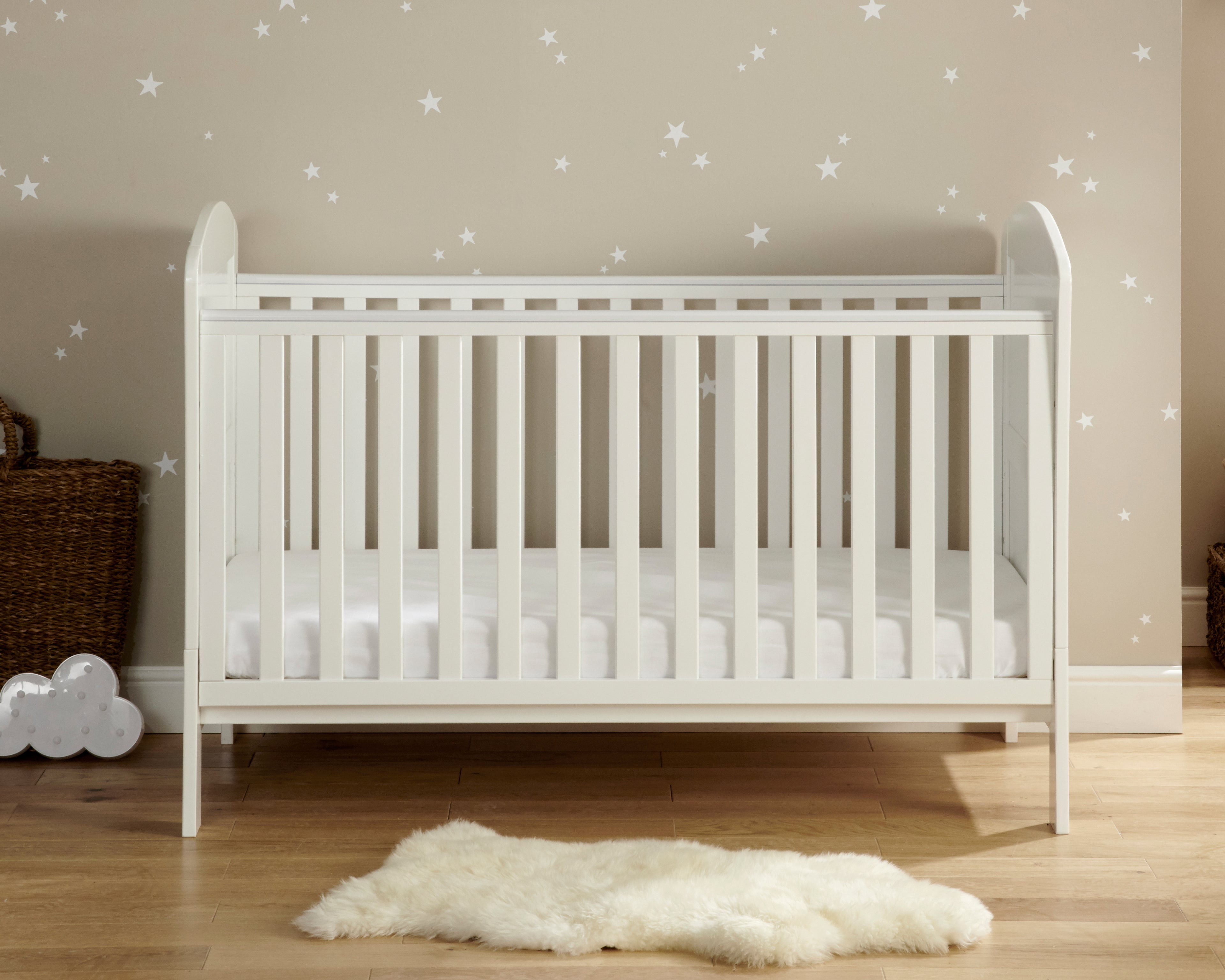 Aston Dropside Cot Bed White