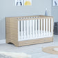 Veni Cot Bed With Drawer - Oak White