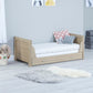 Luno Cot Bed With Drawer - Oak White