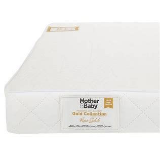 Mother & Baby Rose Gold Anti Allergy Sprung Cot Mattress 120x60