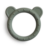 Mushie Silicone Bear Teether Green