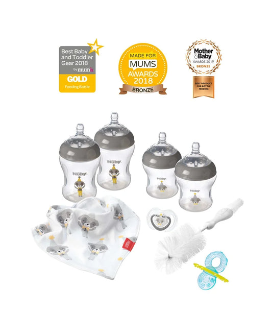 Nuby Newborn Baby Bottles Starter Kit
