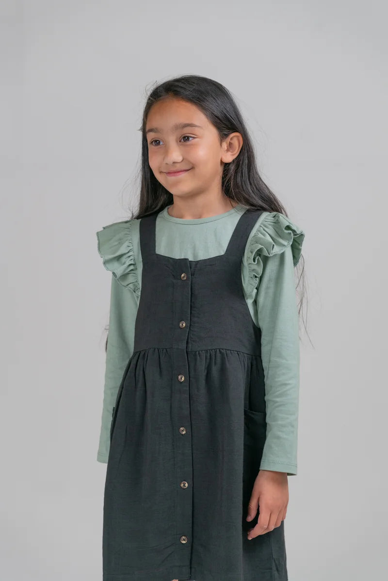 Pinafore Junior Girl Raven