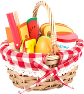 Picnic basket with cereal lining