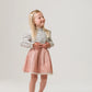 Pleated Smocking Skirt Junior Misty Rose