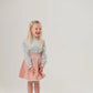 Pleated Smocking Skirt Junior Misty Rose