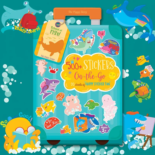 500+ Stickers On-the-Go School of Fish