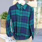 Tartan Shirt Junior Boy Deap Teal