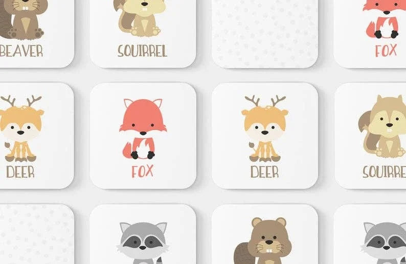 Woodland Animal Memory Game