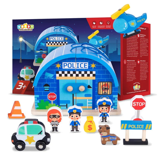 Wooden Police Set