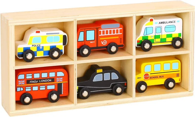 Wooden Toy Car Set