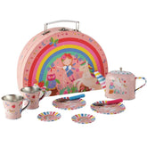 Rainbow Fairy Tin Tea Set is Semi Circle Foiled Case