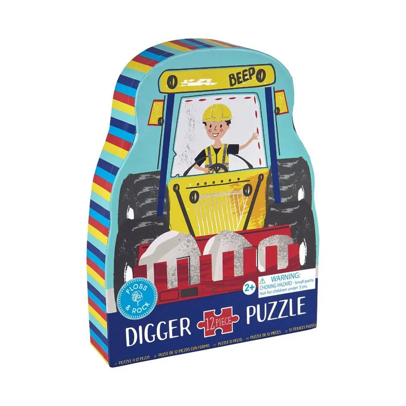 12 Piece Shaped Jigsaw in Shaped Box - Construction
