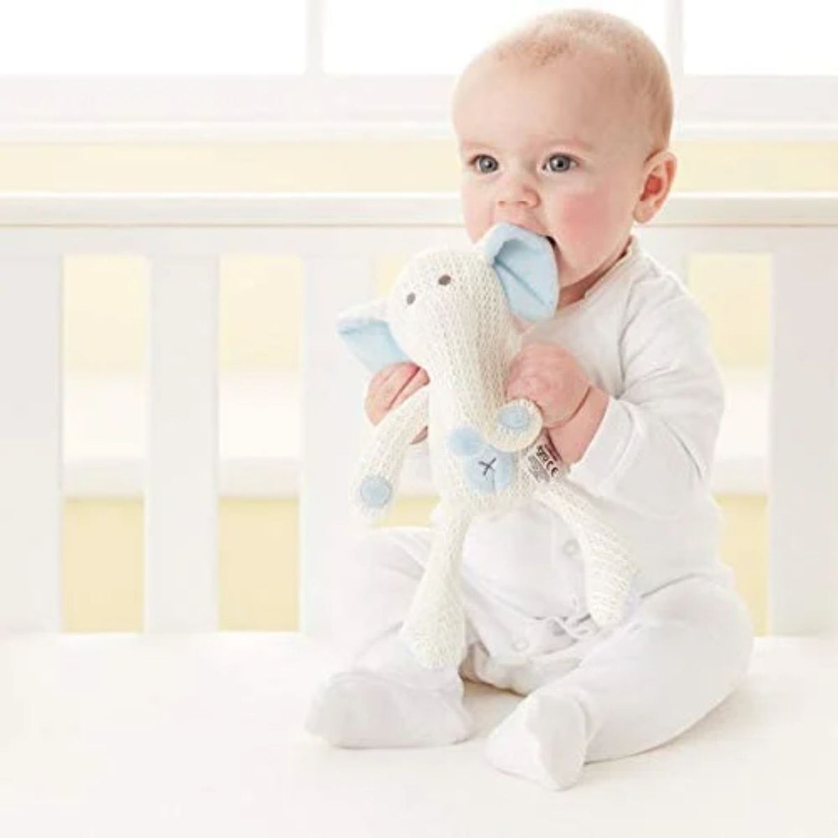 Tommee Tippee Breathable Soft Toy for Baby with Airflow Technology, Hypoallergenic, 0m+, Eddy the Elephant