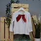 Top With Sequin Bow Snow White
