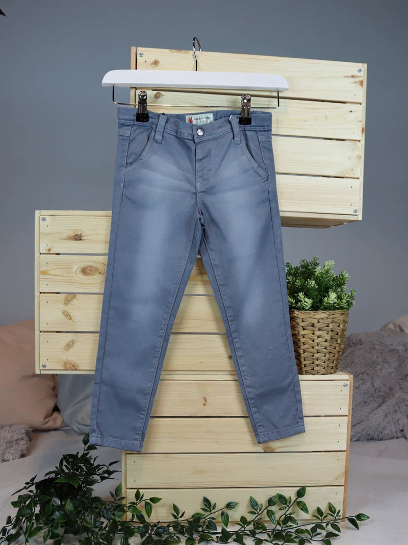 Twill Jeggings - Glacier Grey