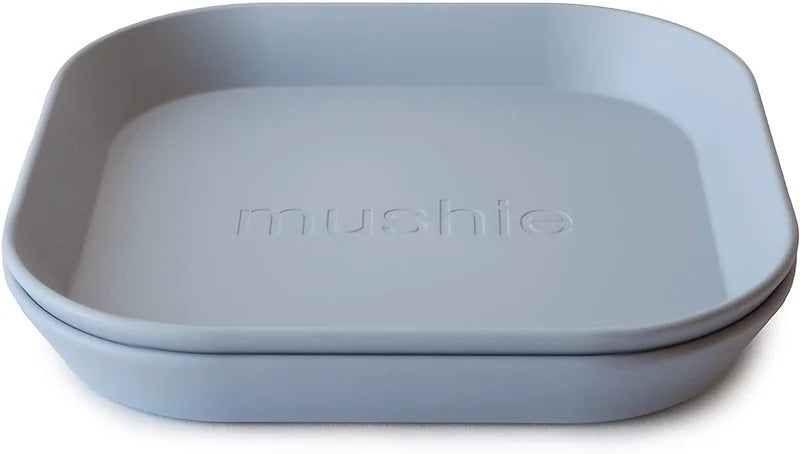 Mushie Dinner Plate Square Cloud