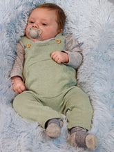 Fine Knit Dungaree Aqua Gray