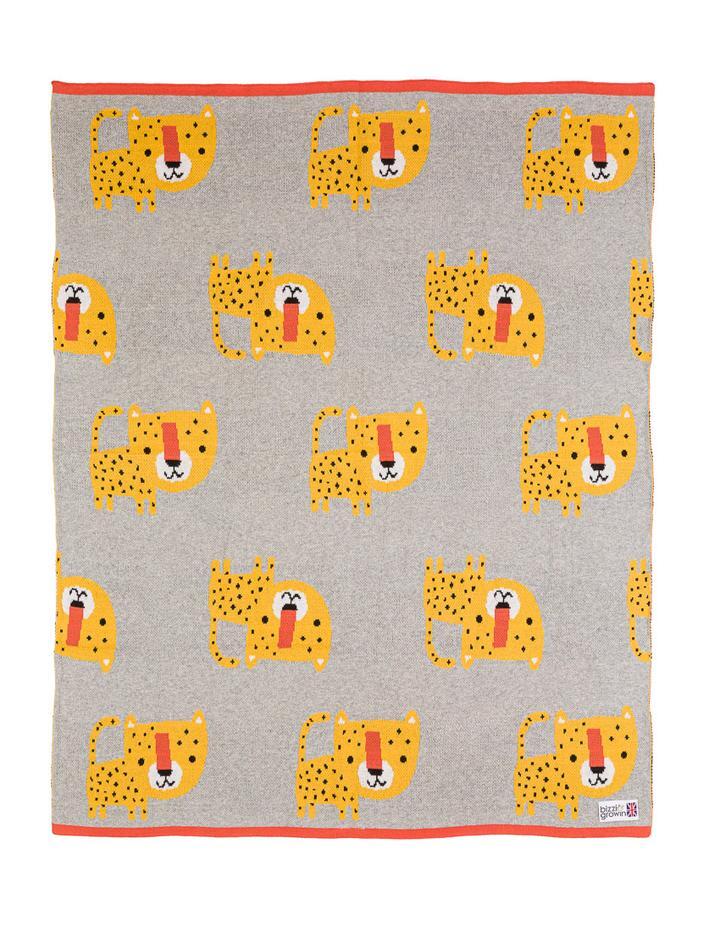 Leopard Knitted Blanket