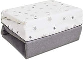 Cuddles Collection Two Cot Bed Fitted Sheets Magical Stars