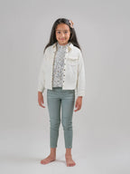 Twill Jeggings - Frosty Green