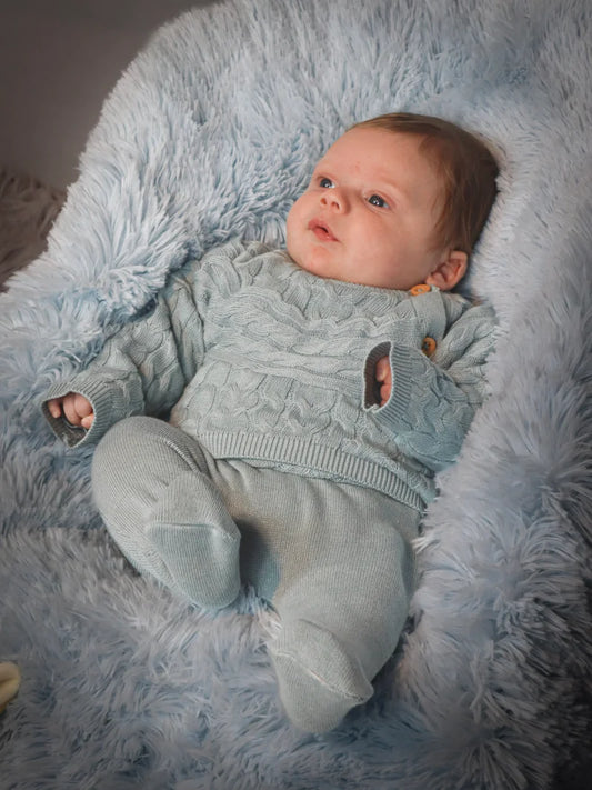 Baby Boy 3pc Fine Knit Set