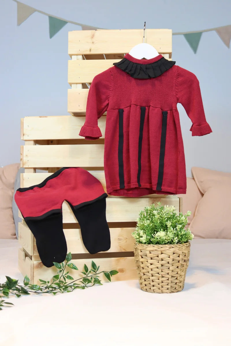 Baby Girl Knit Dress Set