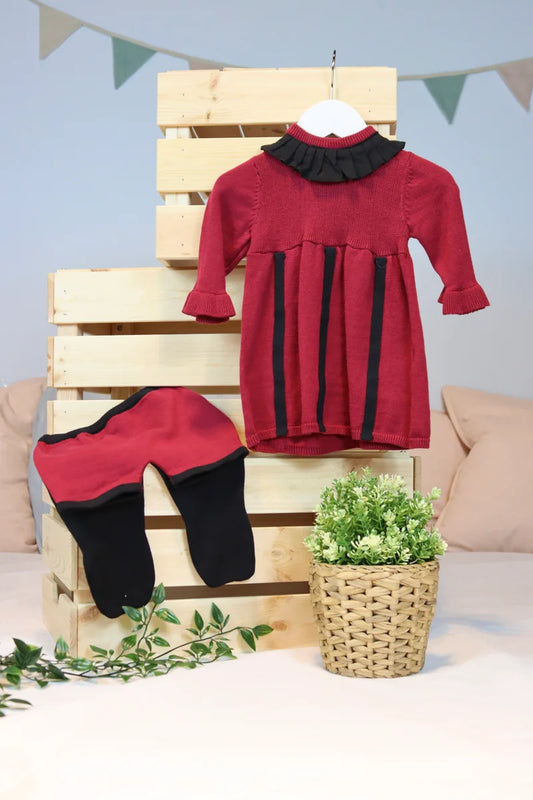Baby Girl Knit Dress Set