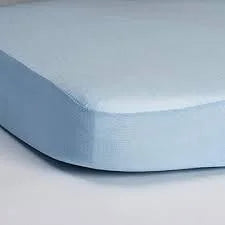 Tencel Fitted Bed Protector Cot 60x120 Pale Blue