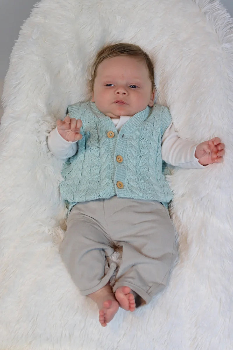 Baby Boy Corduroy Soft Trouser-Grey