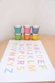Alphabet Numbers and Letters Place Mat